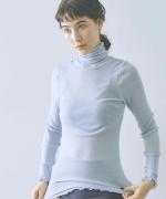 merino washable wool タートルネック