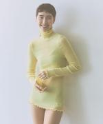 merino washable wool タートルネック