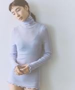 merino washable wool タートルネック