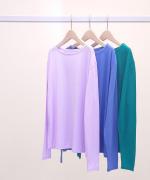 flow cotton silk　ロングスリーブT