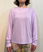 flow cotton silk　ロングスリーブT
