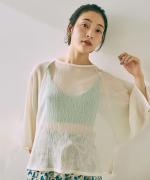 wrinkled cotton ラグランプルオーバー