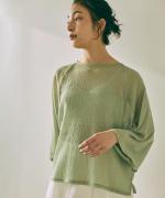 wrinkled cotton ラグランプルオーバー