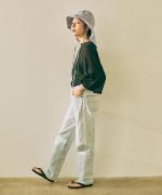 wrinkled cotton ラグランプルオーバー