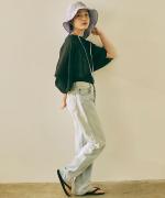 wrinkled cotton ラグランプルオーバー