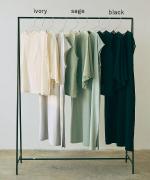 wrinkled cotton ラグランプルオーバー