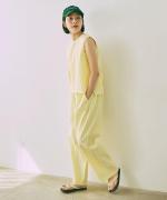 bumpy cotton ラップパンツ