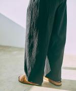 bumpy cotton ラップパンツ