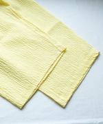 bumpy cotton ラップパンツ