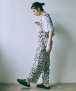 biotop printing イージーテーパードパンツ