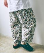 biotop printing イージーテーパードパンツ