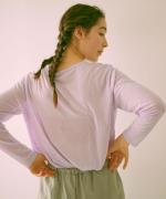 flow cotton silk　ロングスリーブT