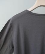 flow cotton silk　ロングスリーブT