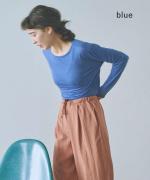 flow cotton silk　ロングスリーブT
