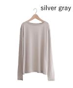 flow cotton silk　ロングスリーブT