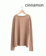 flow cotton silk　ロングスリーブT