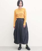 flow cotton silk　ロングスリーブT