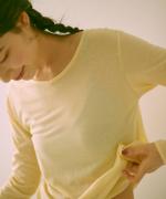 flow cotton silk 2WAYプルオーバー