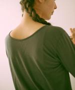 flow cotton silk 2WAYプルオーバー