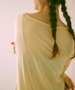 flow cotton silk 2WAYプルオーバー