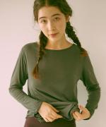 flow cotton silk 2WAYプルオーバー