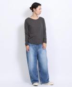 flow cotton silk 2WAYプルオーバー