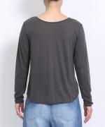 flow cotton silk 2WAYプルオーバー