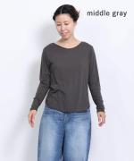 flow cotton silk 2WAYプルオーバー