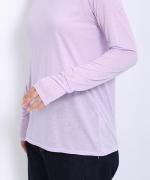 flow cotton silk タートルネック