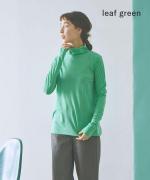 flow cotton silk タートルネック