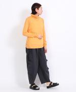 flow cotton silk タートルネック