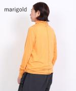 flow cotton silk タートルネック