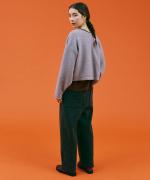 wool cotton rib イージーパンツ