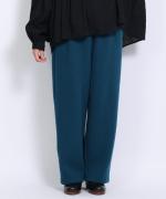wool cotton rib イージーパンツ