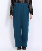 wool cotton rib イージーパンツ