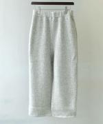 wool cotton rib イージーパンツ