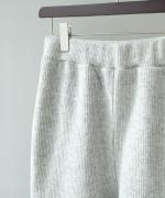 wool cotton rib イージーパンツ