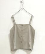 sheer satin 2WAYキャミベスト