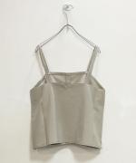 sheer satin 2WAYキャミベスト