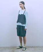 sheer satin 2WAYキャミベスト