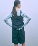 sheer satin 2WAYキャミベスト