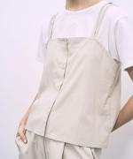 sheer satin 2WAYキャミベスト