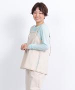 stitch denim ラップキャミソール