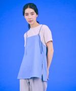stitch denim ラップキャミソール