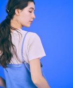 stitch denim ラップキャミソール