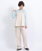 stitch denim ステッチワイドパンツ