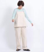 stitch denim ステッチワイドパンツ