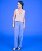 stitch denim ステッチワイドパンツ