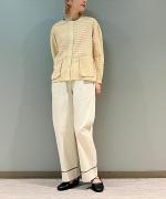 stitch denim ステッチワイドパンツ