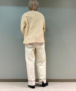 stitch denim ステッチワイドパンツ